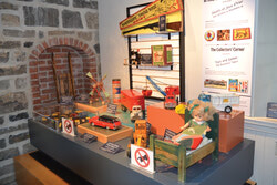 L’exposition temporaire « Jouets 
et jeux d’hier » au premier étage 
du musée de l’auberge Symmes.
Photo: Olivier Pilon