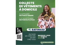 In the Angers district, collection will take place on September 16, while in the Plateau district, it will be on September 17 and 18. Photo: Courtesy of the City of Gatineau
