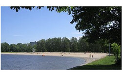 La plage Britannia. Photo : Open Water Data