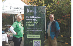 Martin Chevalier, general director and Ariann Bouchard, President of the Boucher Forest, at the October 3 event. Photo: Jude Osmond