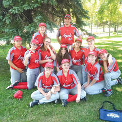 Women's baseball in Aylmer is growing in popularity. This season, there were 20 new female players.	Photo: Martin Roy