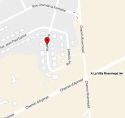 La rue Voltaire est située près des 
parc-o-bus Connaught et Rivermead.
Credit: Google